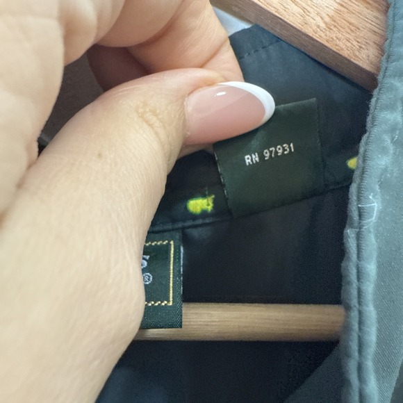 Masters Collection Golf Windbreaker Jacket Pullover 1/4 Snap Mens XL Green Band - Picture 5 of 6